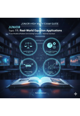 English Product Name: Topic 11: Real-World Equation Applications – 4 Core Models & Problem-Solving Templates (China National Standard - Chinese version)